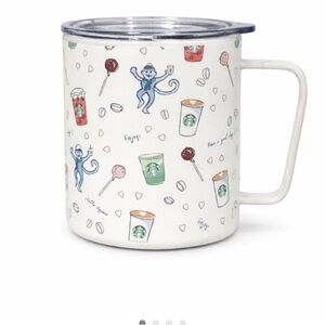 Starbucks x Roller Rabbit Tumbler Christmas 2025 Stainless Tumbler